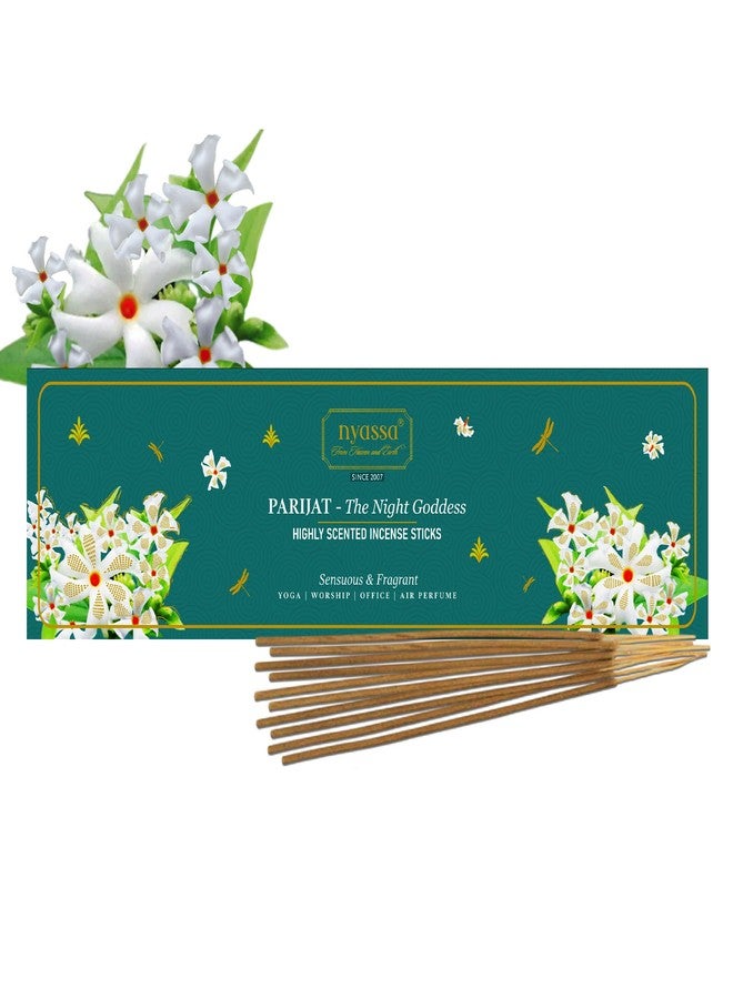 Nyassa Parijat Incense - Premium, Hand Dipped, Hand Rolled, Highly Scented Indian Incense Sticks-50 Grams - Image 1